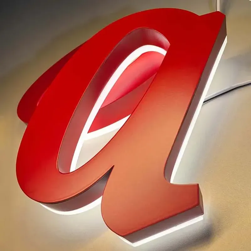 projet réel de lettres à peinture cuite